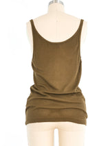 Gucci Olive Mesh Tank Top Top arcadeshops.com