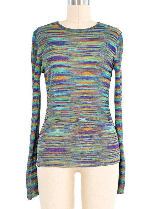 Missoni Knit Long Sleeve Tee Top arcadeshops.com