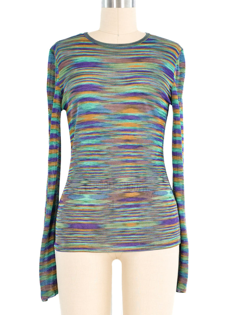 Missoni Knit Long Sleeve Tee Top arcadeshops.com