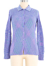 Missoni Lavender Knit Cardigan Top arcadeshops.com