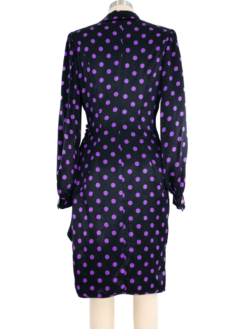 Ungaro Dot Printed Silk Dress Dress arcadeshops.com