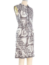 Emilio Pucci Greyscale Printed Silk Jersey Dress Dress arcadeshops.com