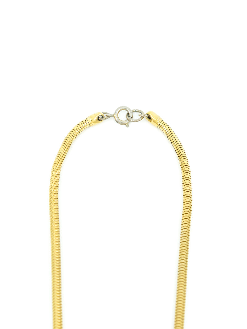 Lanvin Faceted Crystal Pendant Necklace Jewelry arcadeshops.com