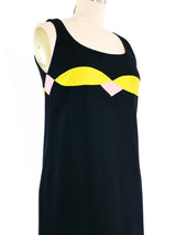 1997 Gianni Versace Couture Colorblocked Tank Dress Dress arcadeshops.com