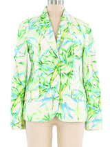 Gianni Versace Couture Bamboo Printed Blazer Jacket arcadeshops.com