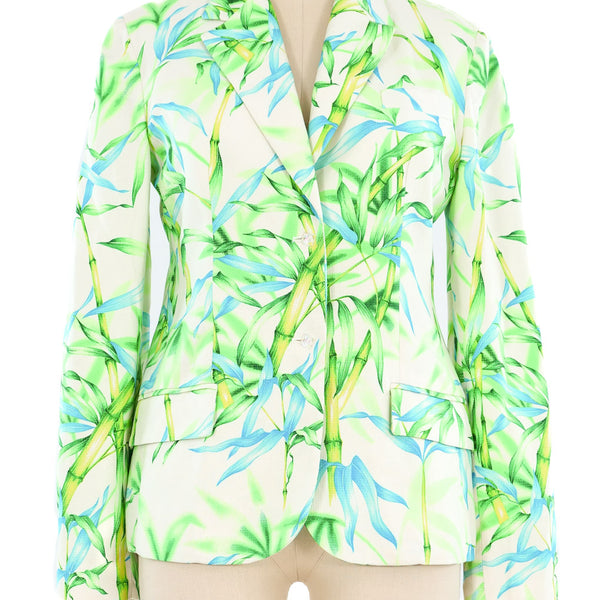 ジャケット Versace Acid green boucle blazer arcadeshops.com-