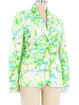 Gianni Versace Couture Bamboo Printed Blazer Jacket arcadeshops.com