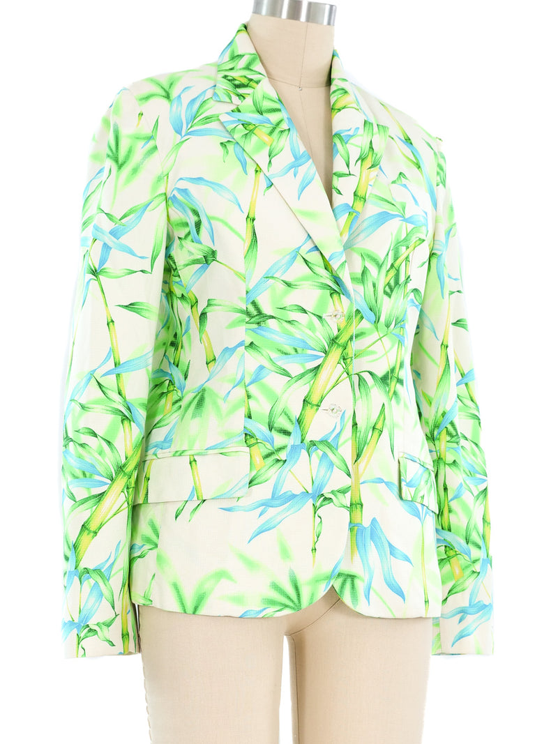 Gianni Versace Couture Bamboo Printed Blazer Jacket arcadeshops.com