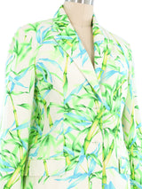 Gianni Versace Couture Bamboo Printed Blazer Jacket arcadeshops.com