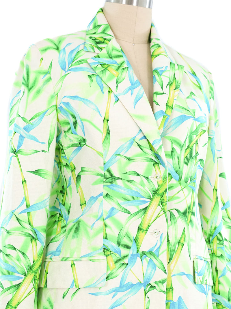 Gianni Versace Couture Bamboo Printed Blazer Jacket arcadeshops.com