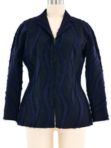 Gianni Versace Couture Raw Edge Wool Jacket Jacket arcadeshops.com
