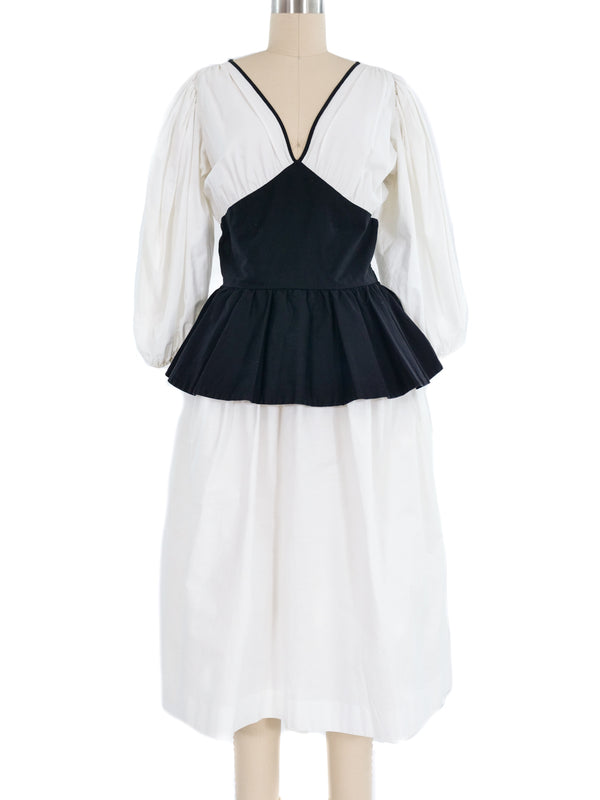 Yves Saint Laurent Peplum Dress Dress arcadeshops.com