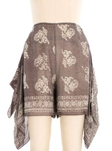 Emanuel Ungaro Tie Back Silk Scarf Shorts Bottom arcadeshops.com