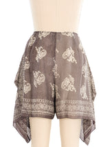 Emanuel Ungaro Tie Back Silk Scarf Shorts Bottom arcadeshops.com