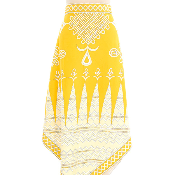 1960's Emilio Pucci Yellow Maxi Skirt