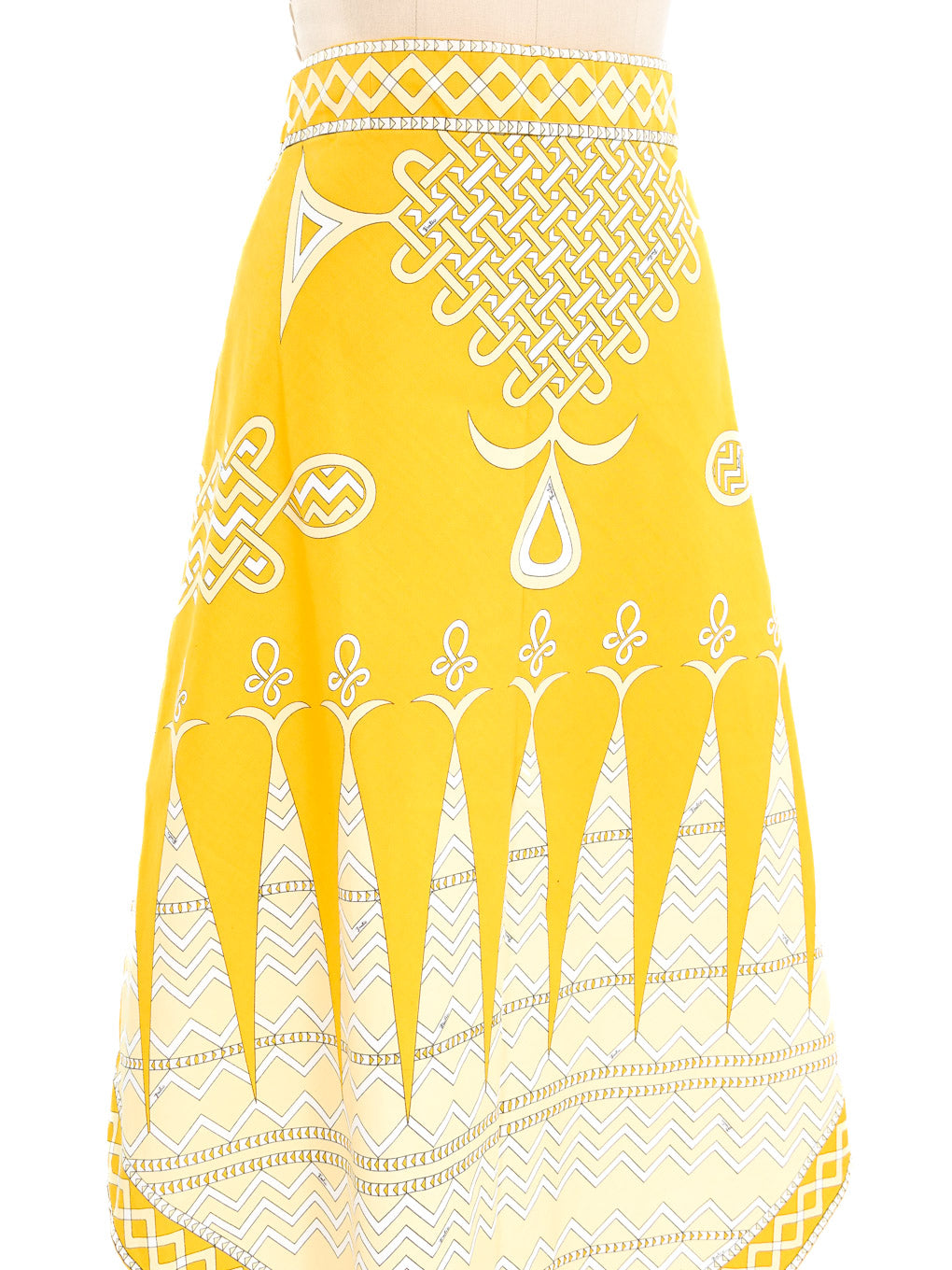 1960's Emilio Pucci Yellow Maxi Skirt