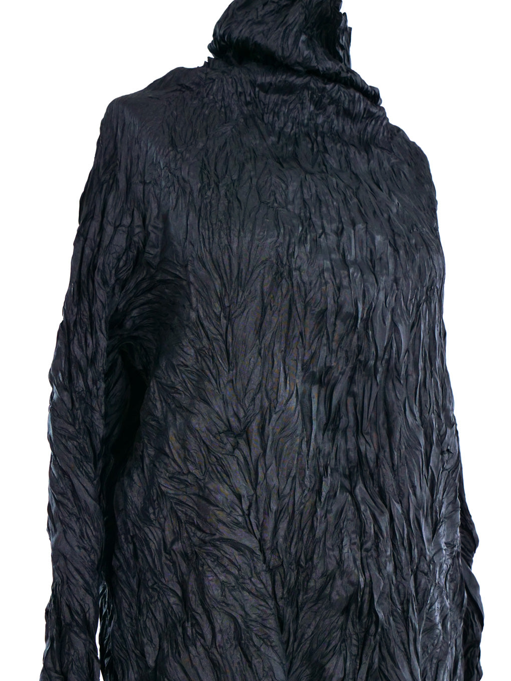 Issey Miyake Black Wrinkle Top