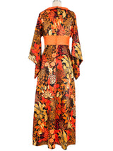 Floral Kimono Sleeve Dress Dress arcadeshops.com