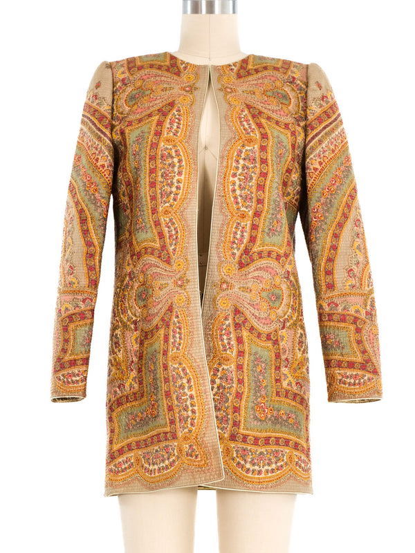 Mary McFadden Quilted Paisley Jacket Jacket arcadeshops.com