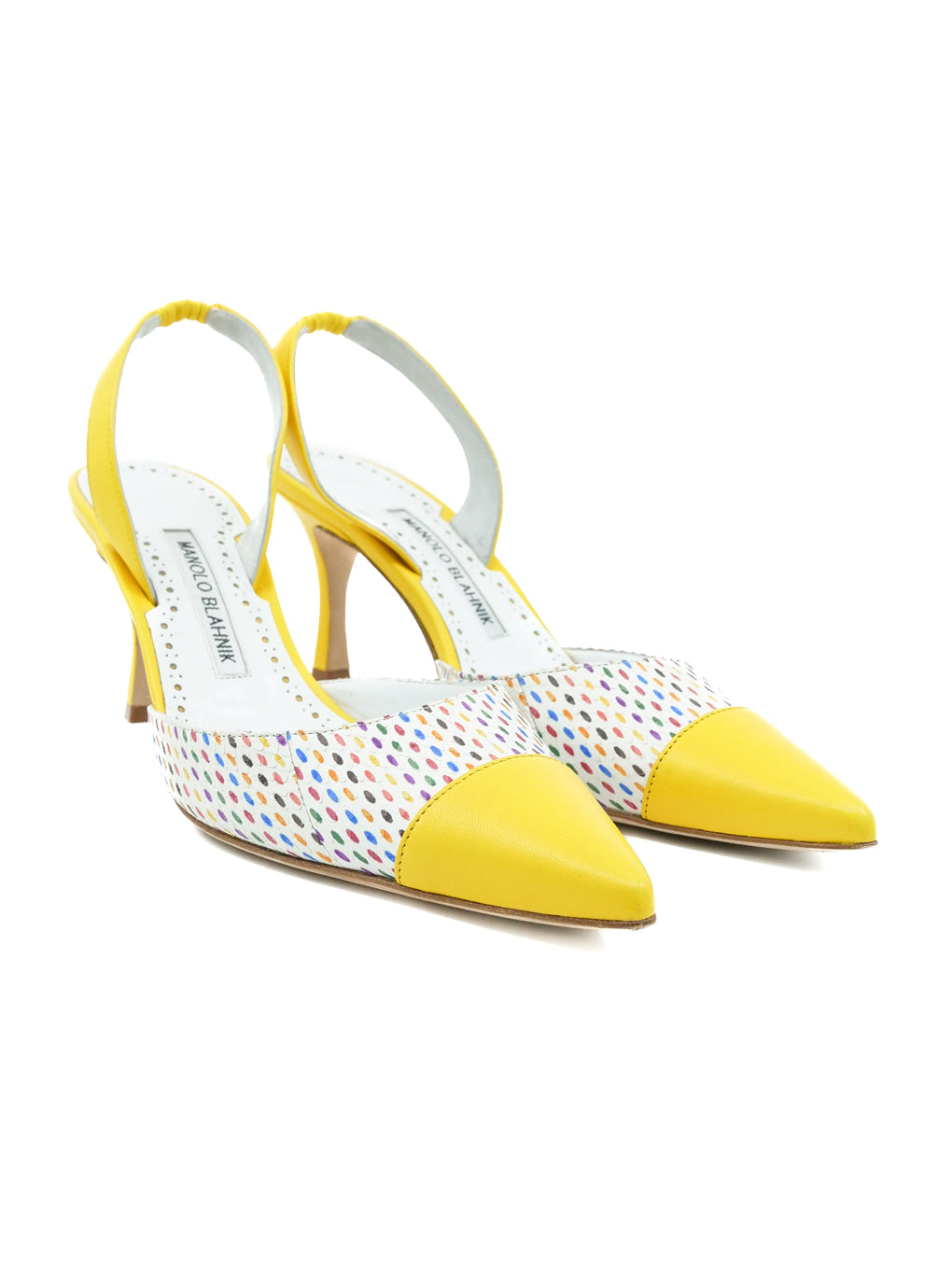MANOLO BLAHNIK イエローハイヒールパンプス MANOLO BLAHNIK / マノロブラニク | スエード ポインテッドトゥ