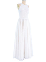 Alaia Crochet Lace Gown Dress arcadeshops.com
