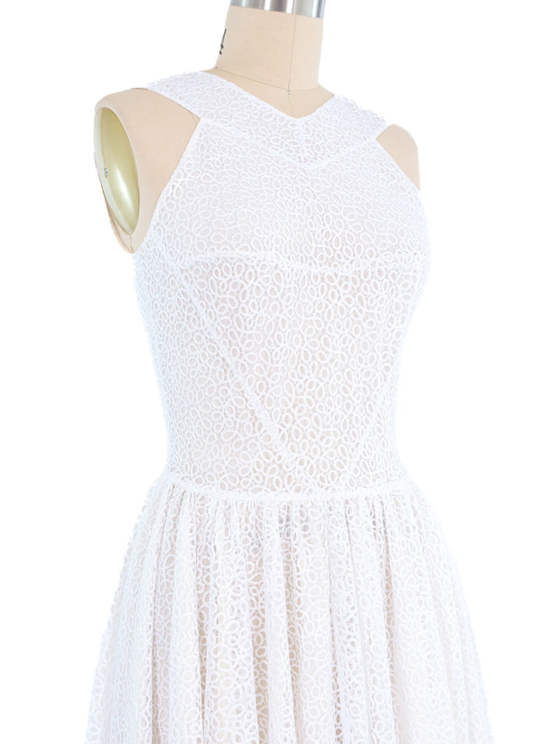 Alaia Crochet Lace Gown Dress arcadeshops.com