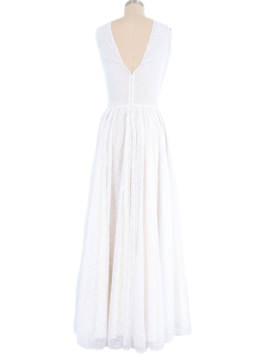 ワンピース ALAIA COTTON LACE SKATER DRESS Cotton poplin skater dress in white - Alaia | Mytheresa
