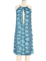 2000 Gucci Beaded Python Mini Dress Dress arcadeshops.com
