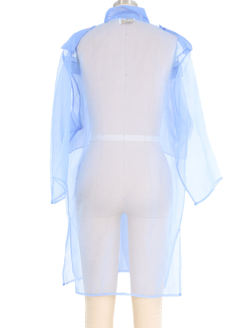 Gottex Oversized Sheer Cover Up Top arcadeshops.com