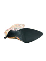 Floral Printed Metallic Leather Boots, 7.5 Accessory arcadeshops.com
