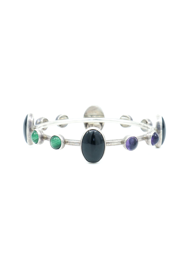 Semi Precious Sterling Bangle Accessory arcadeshops.com
