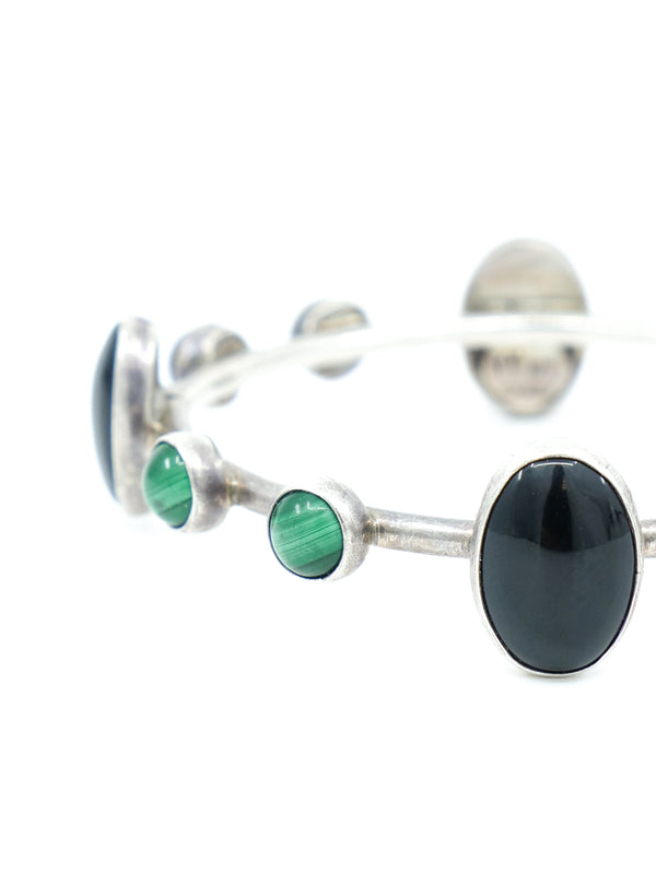 Semi Precious Sterling Bangle Accessory arcadeshops.com