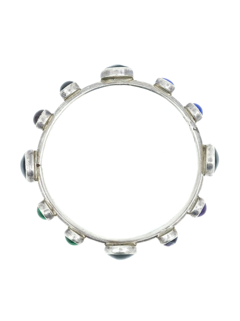 Semi Precious Sterling Bangle Accessory arcadeshops.com