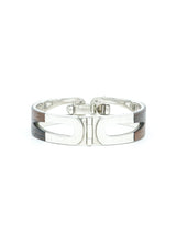Gucci Sterling Silver and Wood Bangle Jewelry arcadeshops.com