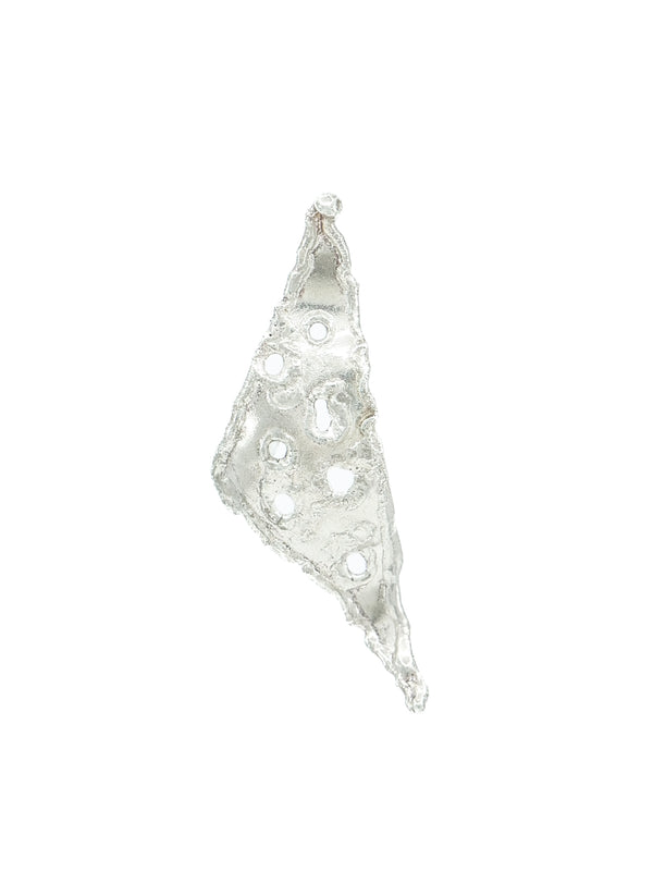 Brutalist Sterling Silver Cutout Earrings Jewelry arcadeshops.com