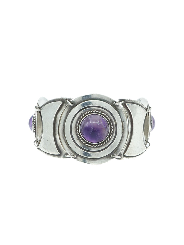 Mexican Amethyst and Sterling Silver Bracelet Jewelry arcadeshops.com