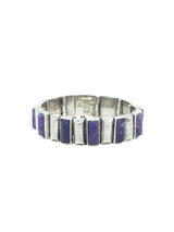 Mexican Sterling Silver and Amethyst Bracelet Jewelry arcadeshops.com