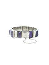 Mexican Sterling Silver and Amethyst Bracelet Jewelry arcadeshops.com