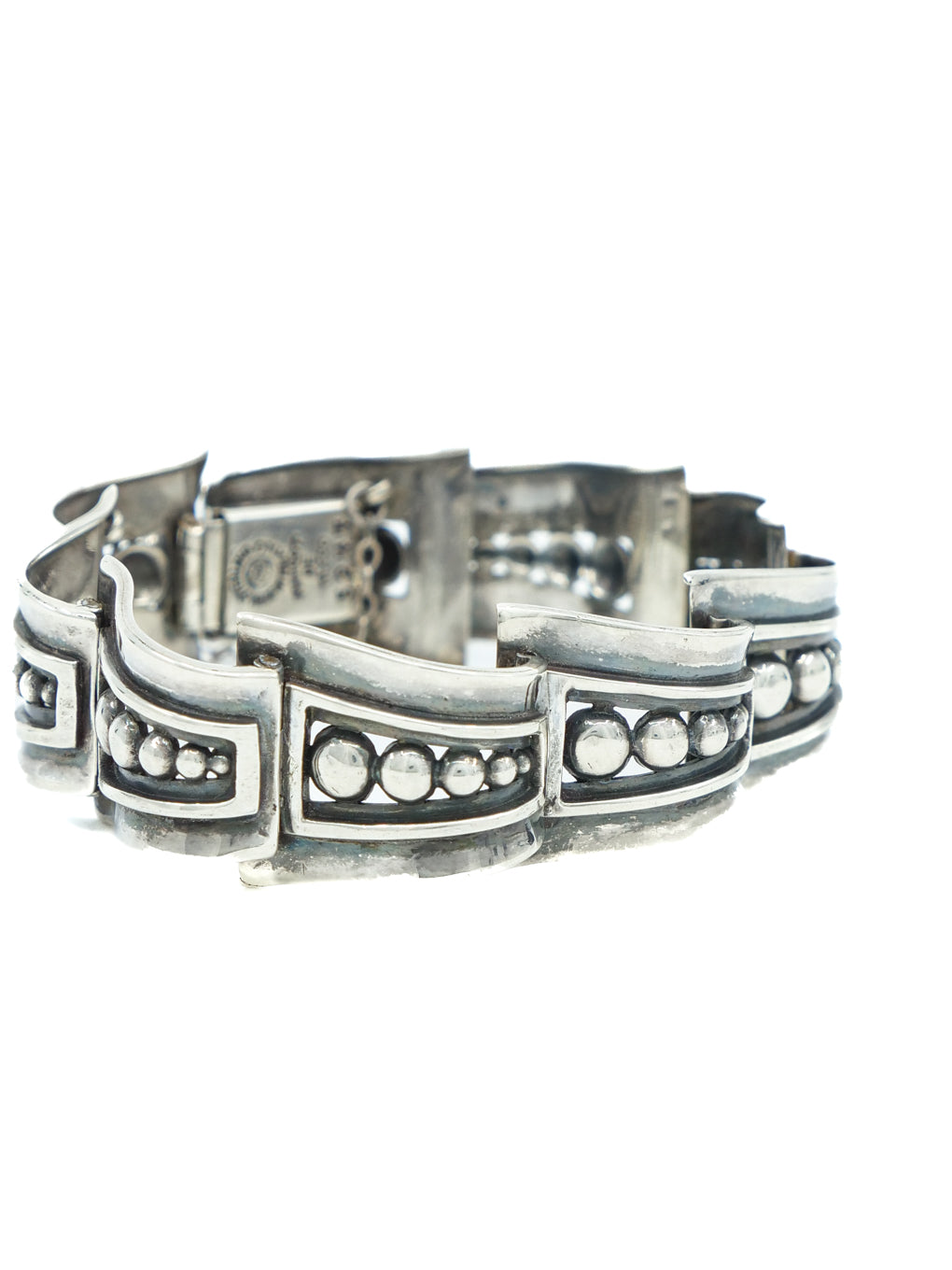 Margot de Taxco Sterling Silver Link Bracelet