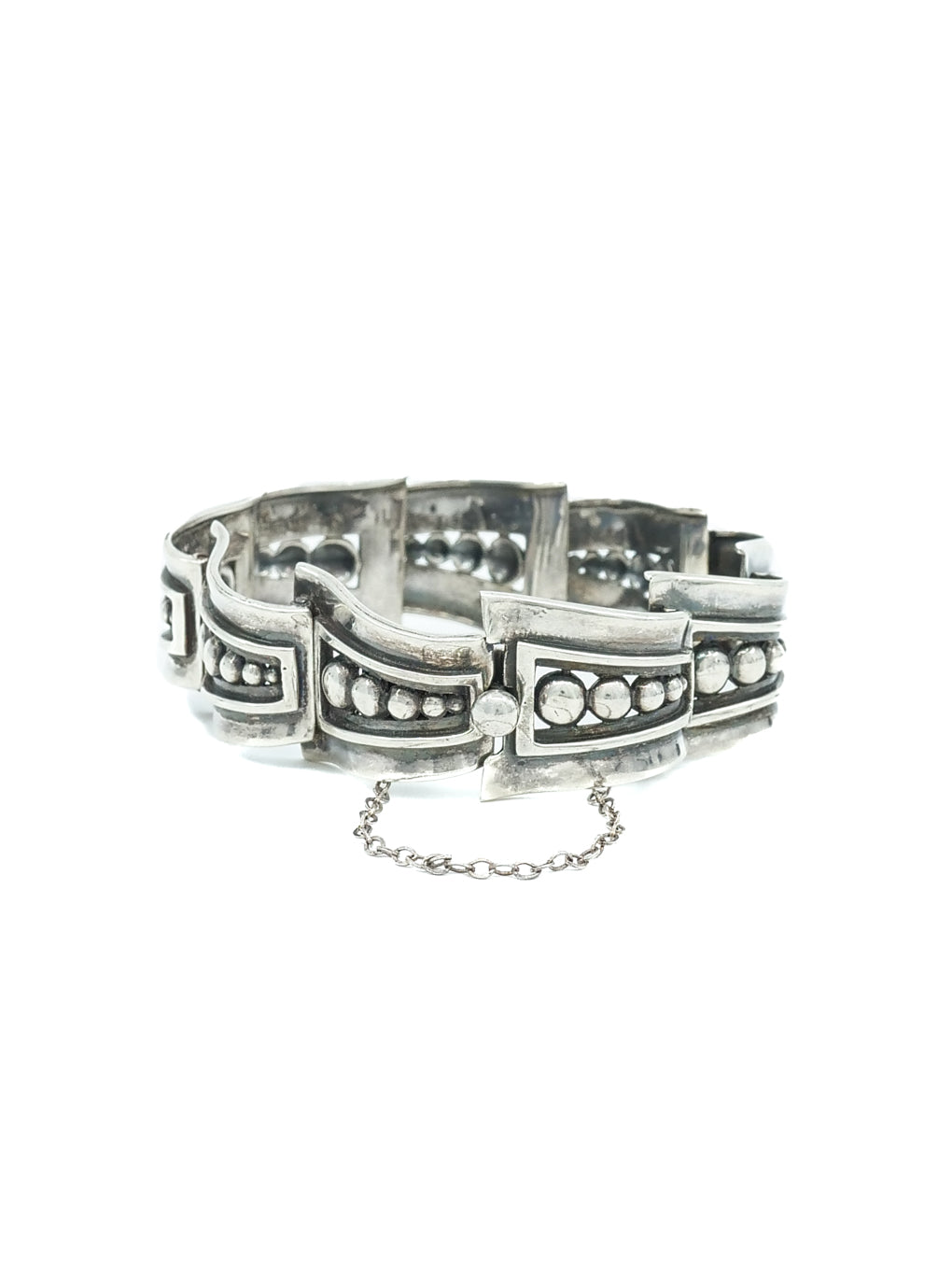 Margot de Taxco Sterling Silver Link Bracelet