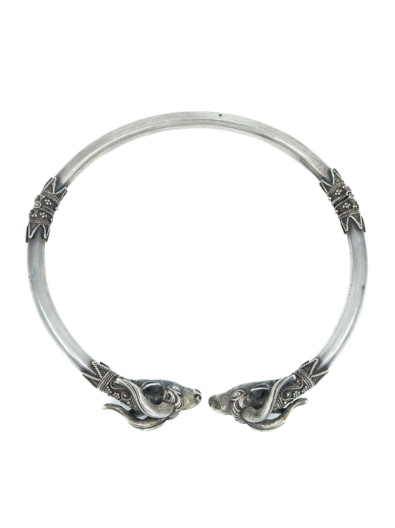 Sterling Goat Head Torque Collar Jewelry arcadeshops.com