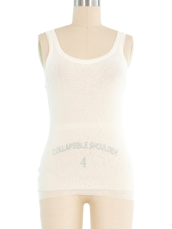 Jean Paul Gaultier Mesh Tank Top Top arcadeshops.com