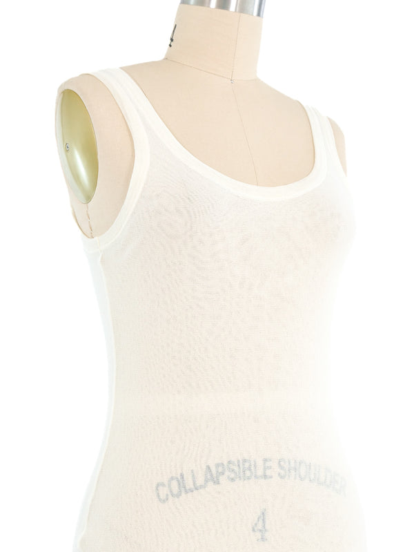 Jean Paul Gaultier Mesh Tank Top Top arcadeshops.com