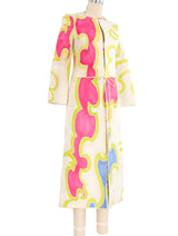 Mary McFadden Printed Quilted Duster Jacket arcadeshops.com