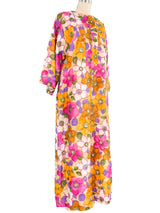 Floral Printed Maxi Caftan Dress arcadeshops.com