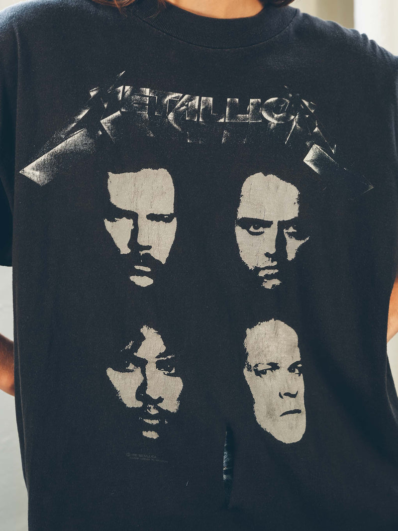 1991 Distressed Metallica Tee T-Shirt arcadeshops.com