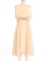 Helen Rose Crystal Accented Chiffon Dress Dress arcadeshops.com