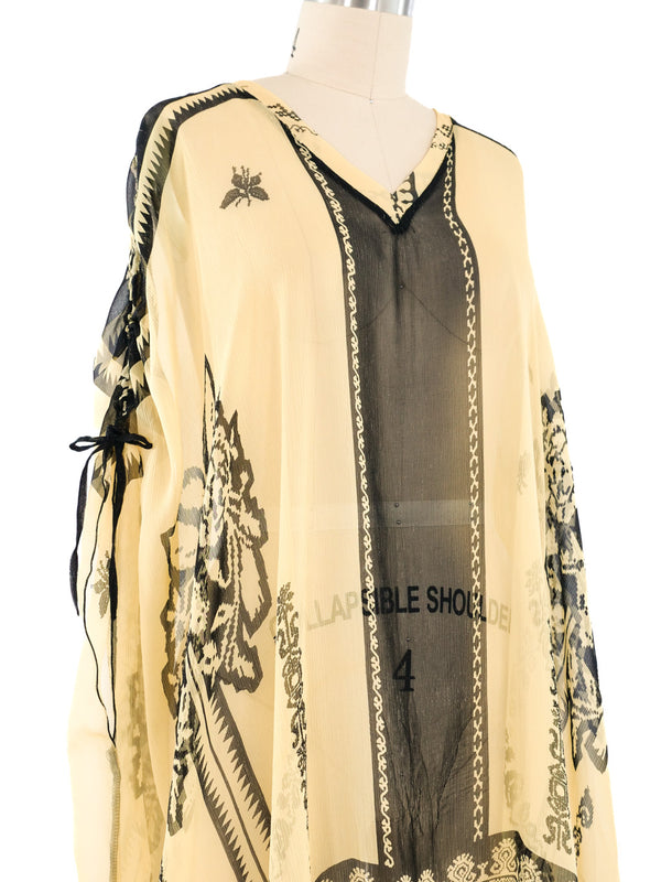 Jean Paul Gaultier Silk Chiffon Top Top arcadeshops.com