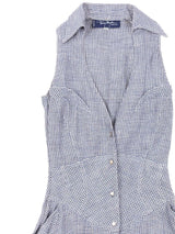 1990s Thierry Mugler Linen Sundress Dress arcadeshops.com