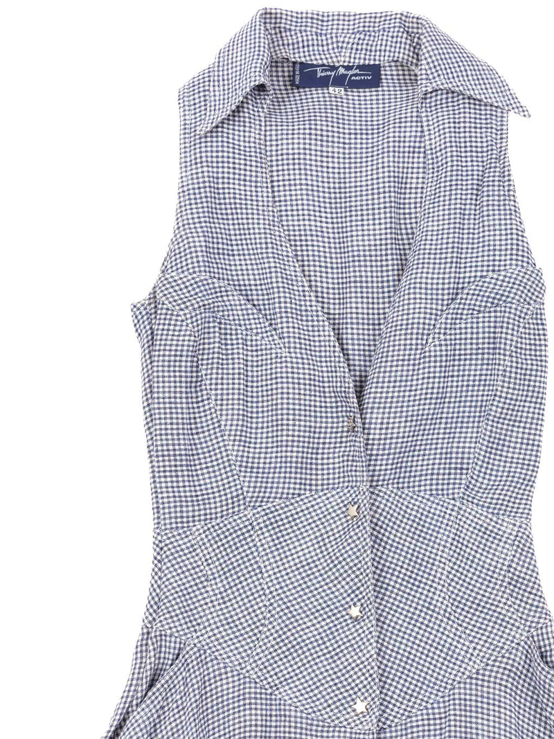 1990s Thierry Mugler Linen Sundress Dress arcadeshops.com